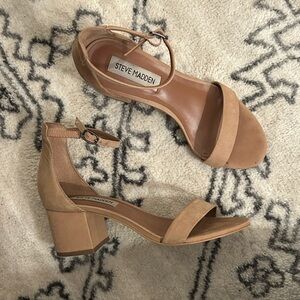 Steve Madden Camel Block Heel Sandals